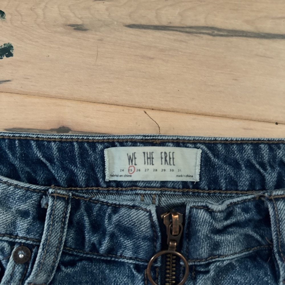 We The Free Blue Denim Mini Skirt - Picture 2 of 3